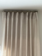 3dgiftroom Neutral Linen Pinch Pleated Curtains 84”