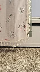 3dgiftroom Vintage Floral Blackout Curtains 84” Tassel