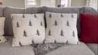 3dgiftroom Cotton Christmas Tree Pillow Covers Set