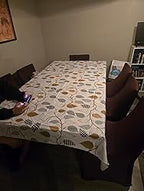 3dgiftroom Waterproof Vinyl Leaf Tablecloth 60x84