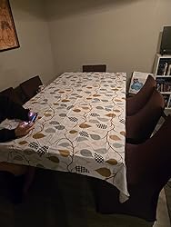 3dgiftroom Waterproof Vinyl Leaf Tablecloth 60x84