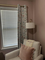 3dgiftroom Pink Floral Blackout Curtains 84” Set