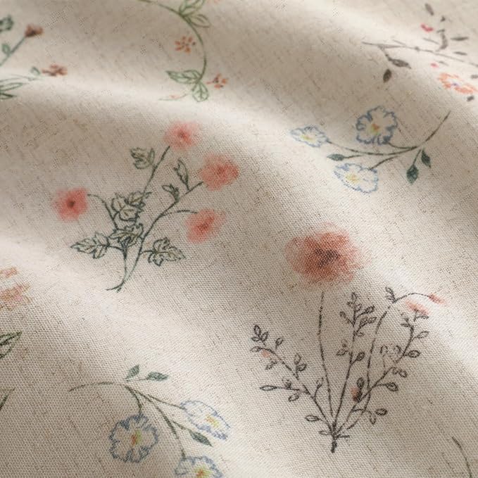 3dgiftroom Vintage Floral Blackout Curtains 84” Tassel