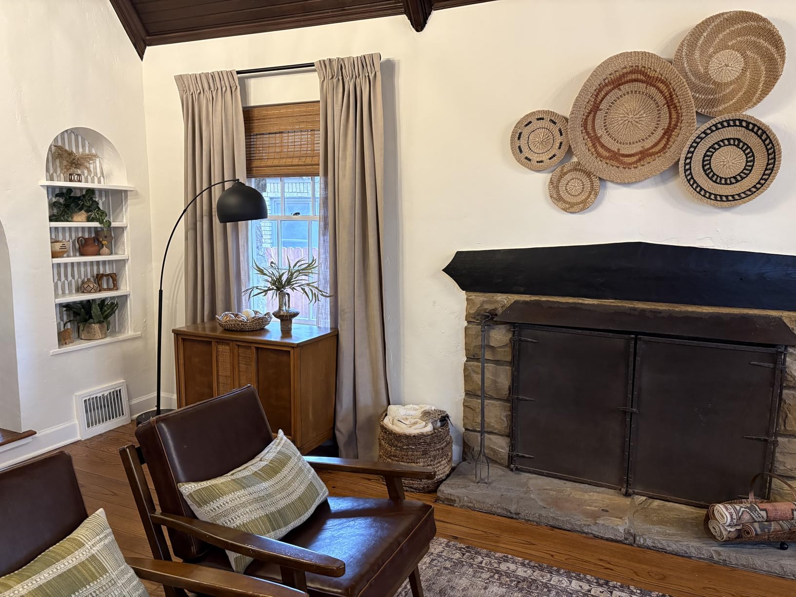 3dgiftroom Neutral Linen Pinch Pleated Curtains 84”