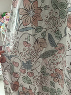 3dgiftroom Pink Floral Blackout Curtains 84” Set