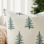 3dgiftroom Cotton Christmas Tree Pillow Covers Set