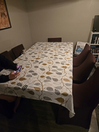 3dgiftroom Waterproof Vinyl Leaf Tablecloth 60x84