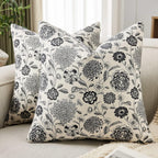 3dgiftroom Cotton Botanical Pillow Covers Set of 2