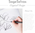 3dgiftroom Coastal Blue Floral Cotton Pillow Covers Set