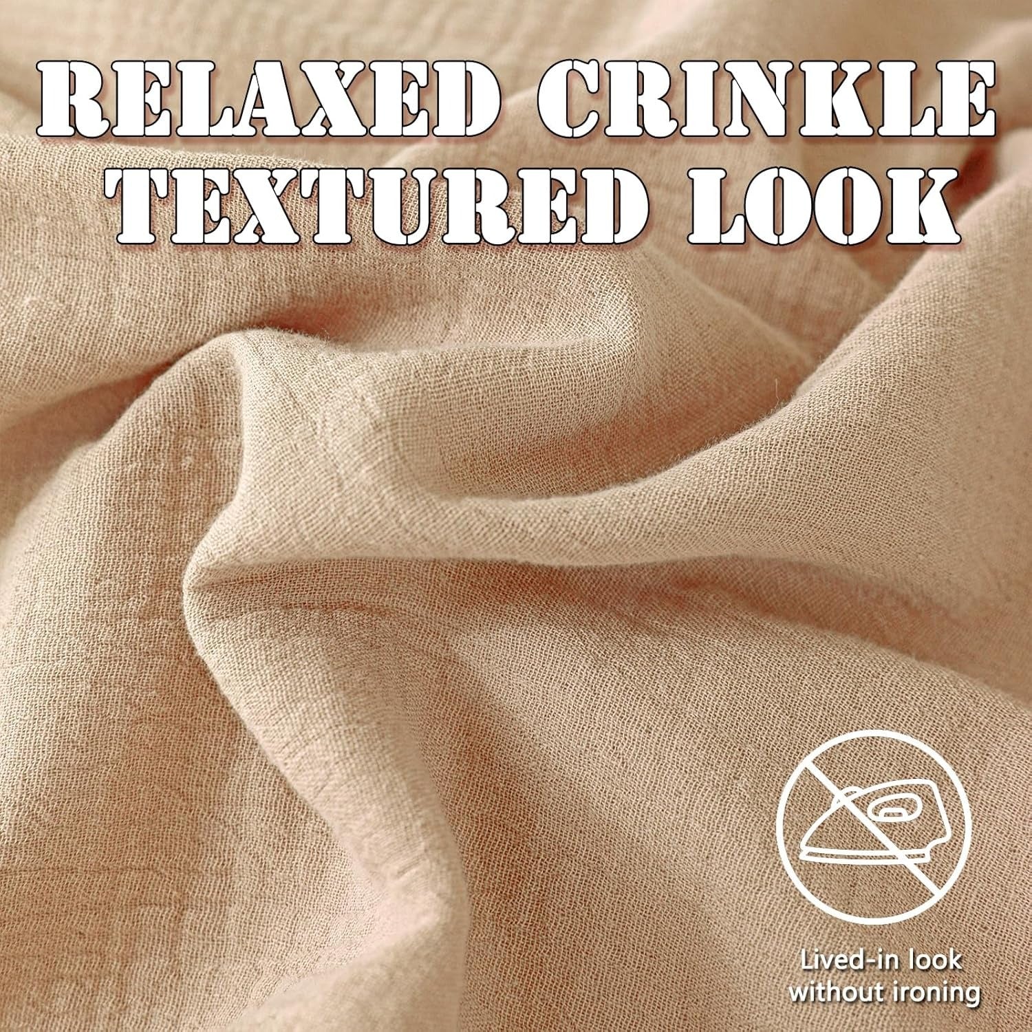 3dgiftroom Cotton Muslin Duvet Cover Set Queen 3PCS