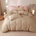 3dgiftroom Cotton Muslin Duvet Cover Set Queen 3PCS