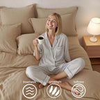 3dgiftroom Cotton Muslin Duvet Cover Set Queen 3PCS