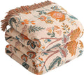3dgiftroom Boho Cotton Muslin Throw Blanket 60x80
