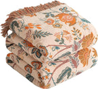 3dgiftroom Boho Cotton Muslin Throw Blanket 60x80