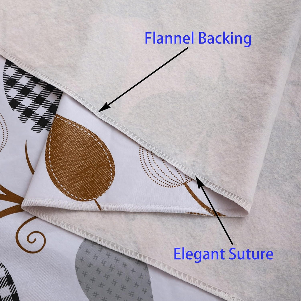 3dgiftroom Waterproof Vinyl Leaf Tablecloth 60x84