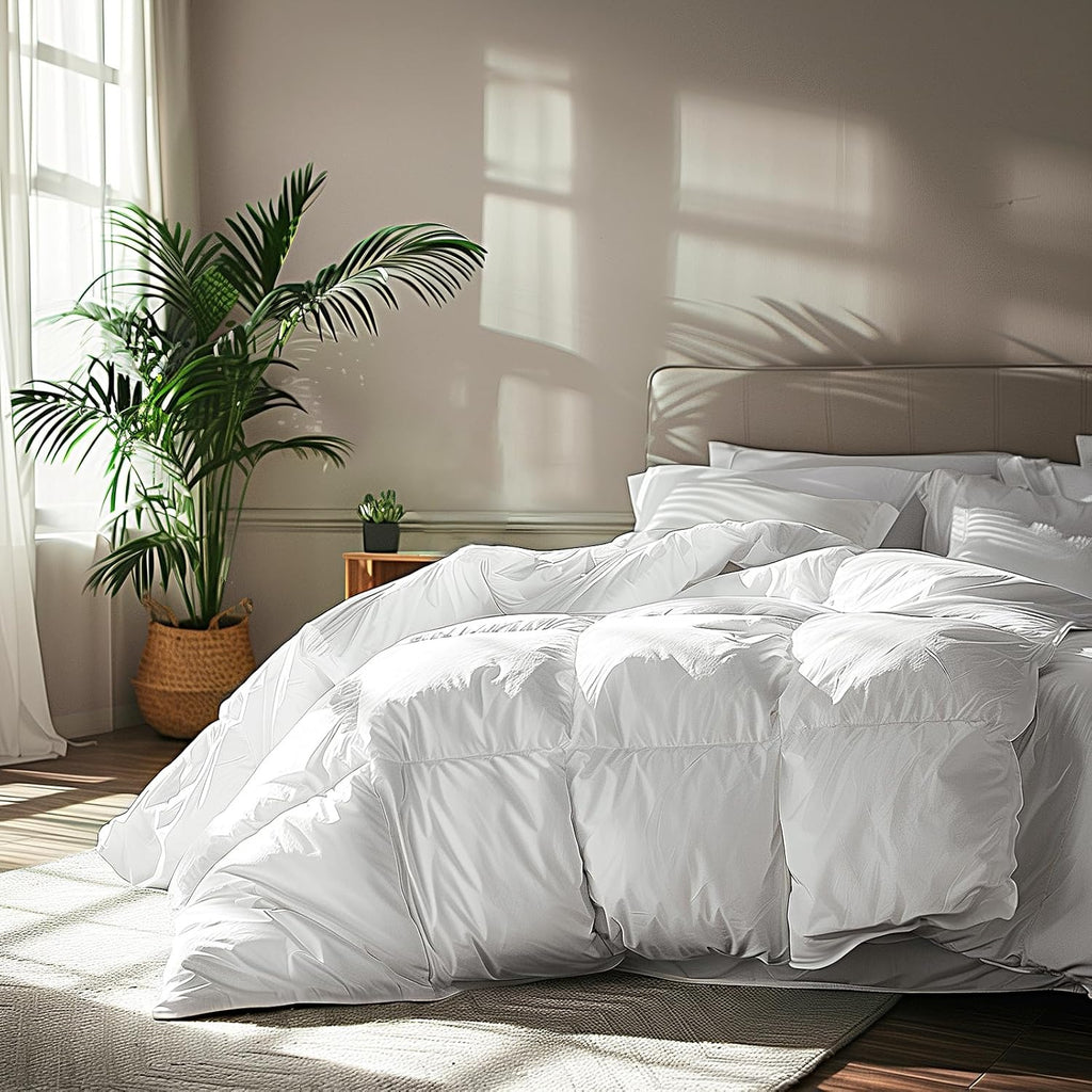 3dgiftroom Goose Feather Down Cotton Comforter Queen 90x90