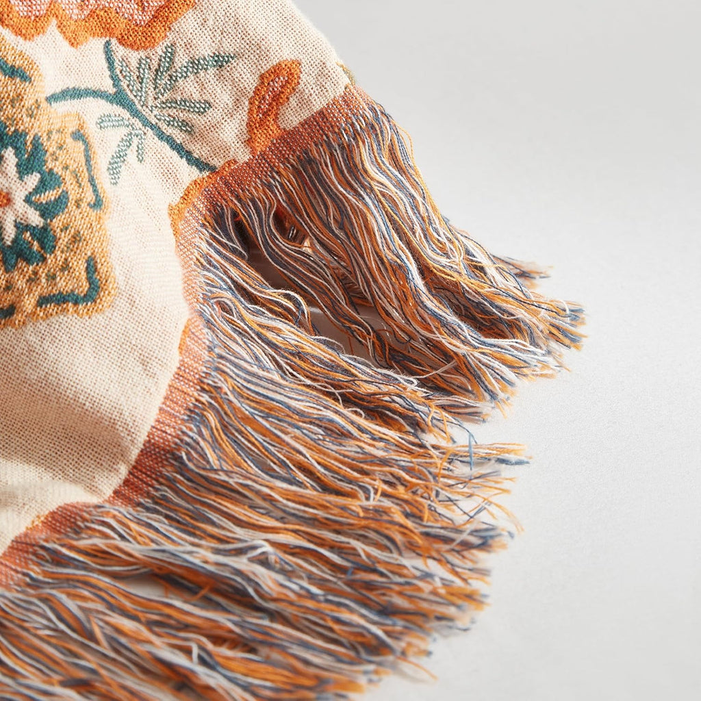3dgiftroom Boho Cotton Muslin Throw Blanket 60x80