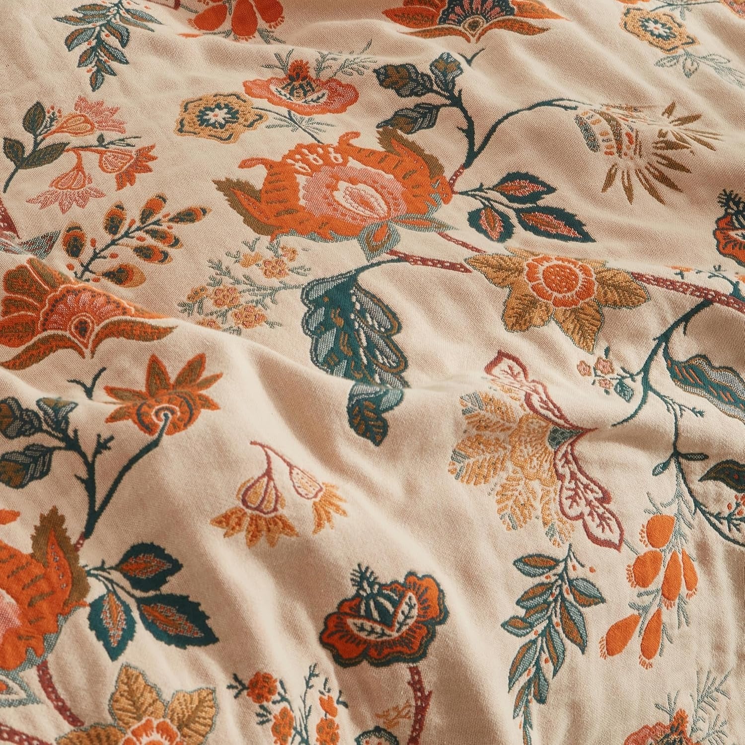 3dgiftroom Boho Cotton Muslin Throw Blanket 60x80