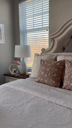 3dgiftroom Neutral Block Print Cotton Pillow Covers Set