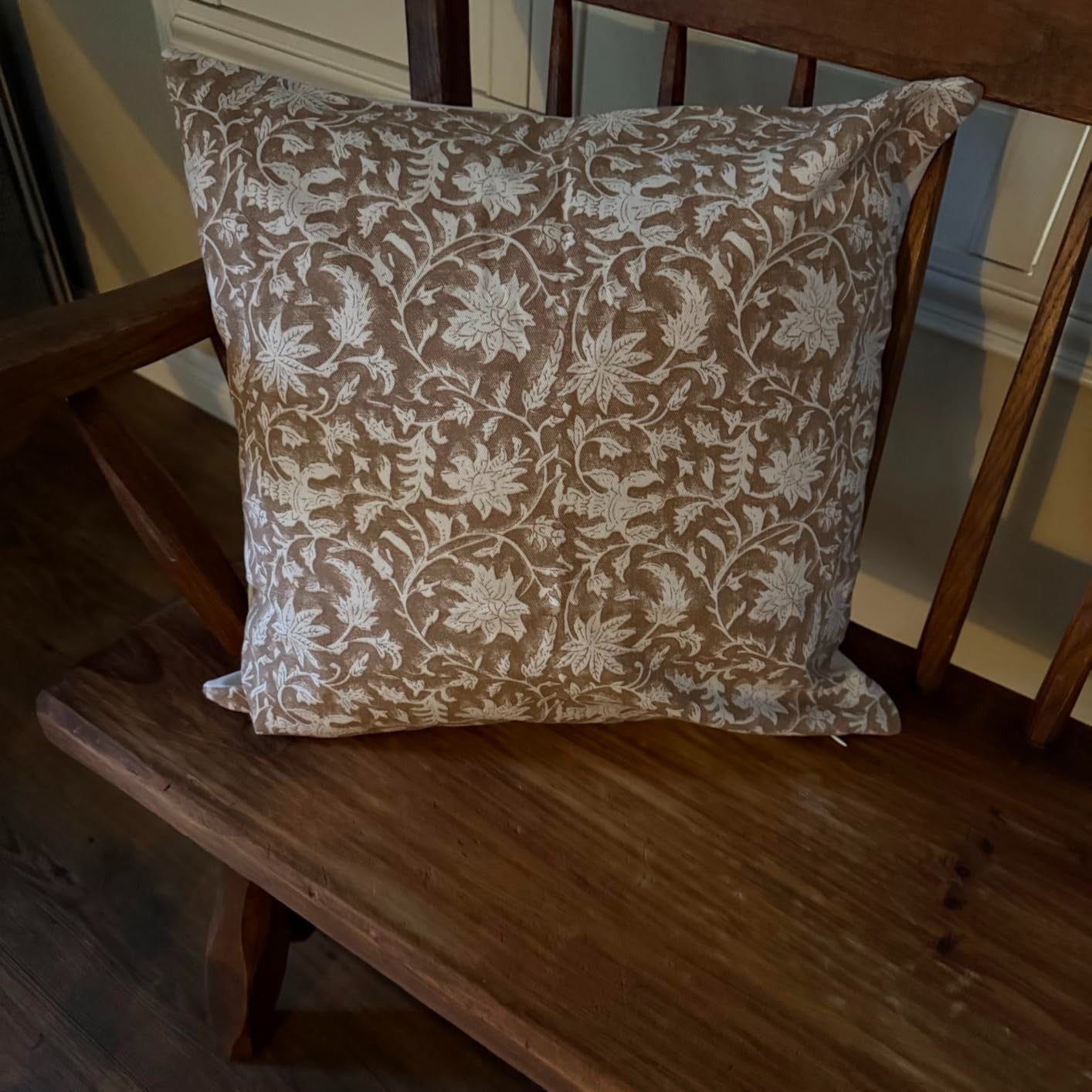 3dgiftroom Neutral Block Print Cotton Pillow Covers Set