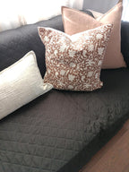 3dgiftroom Neutral Block Print Cotton Pillow Covers Set