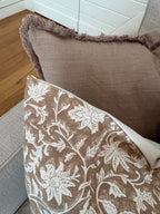 3dgiftroom Neutral Block Print Cotton Pillow Covers Set