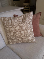 3dgiftroom Neutral Block Print Cotton Pillow Covers Set