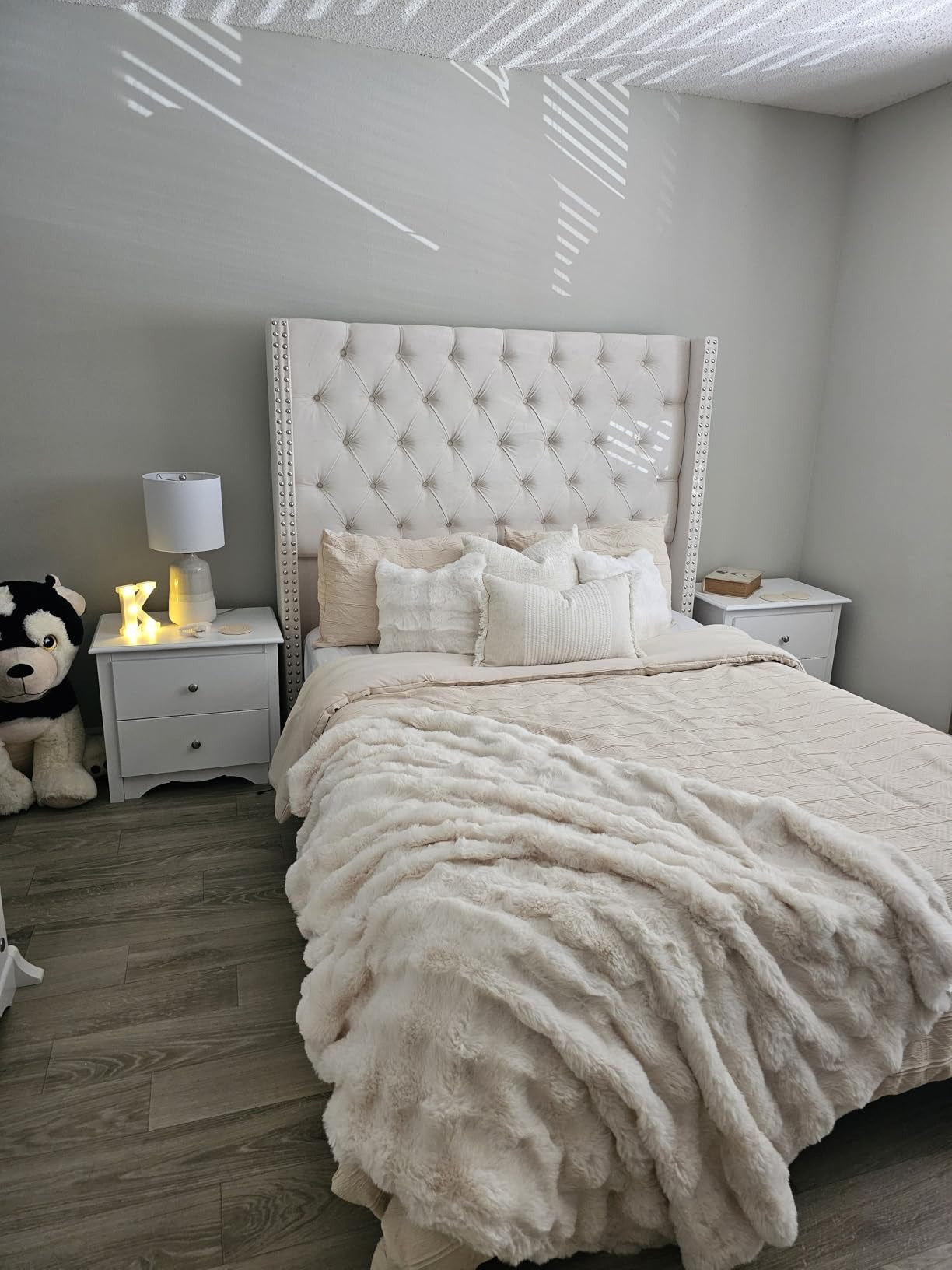 3dgiftroom Faux Rabbit Fur Bubble Throw Blanket 50x60