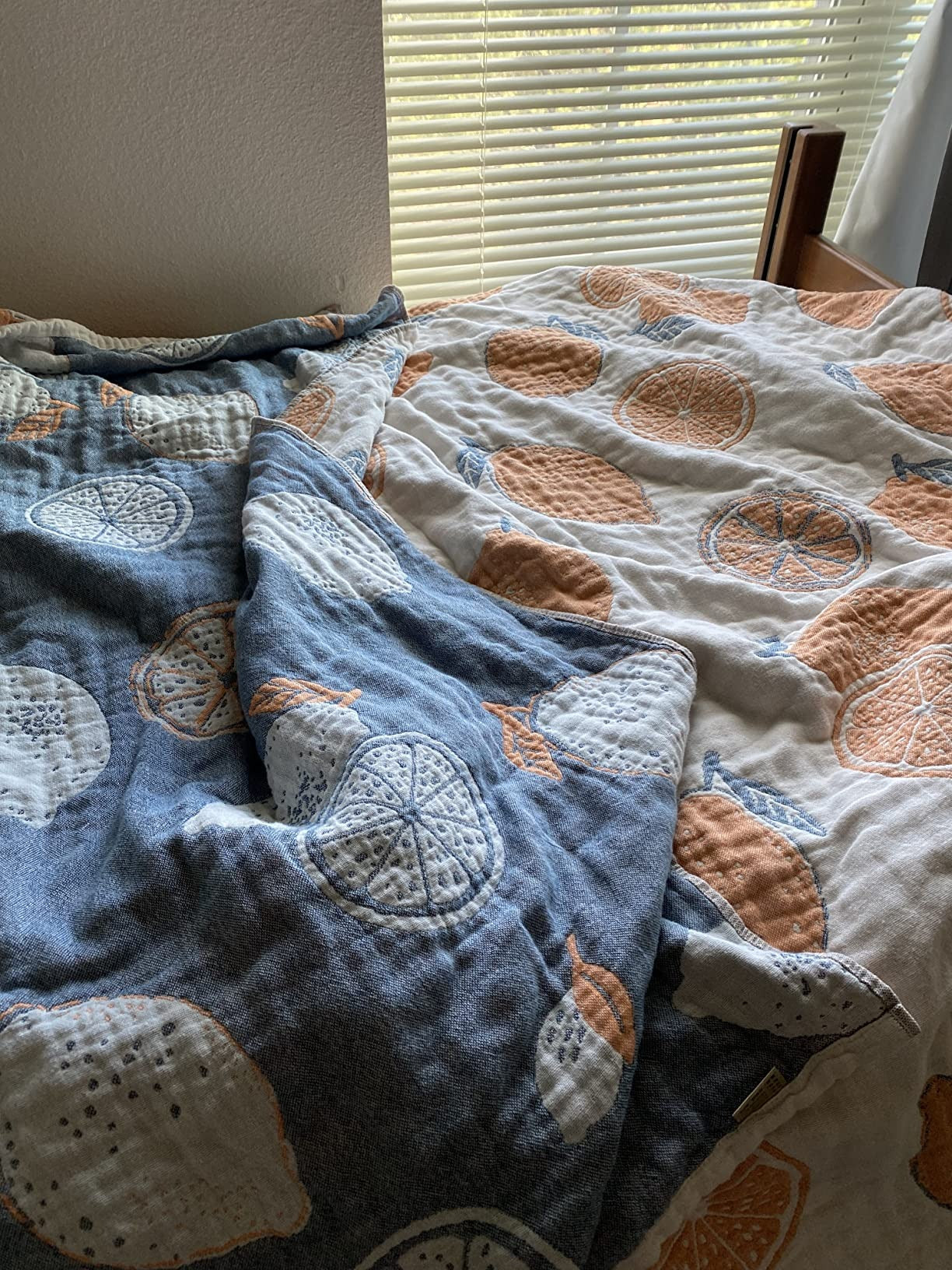 3dgiftroom 4-Layer Cotton Muslin Throw Blanket