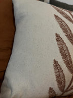 3dgiftroom Cotton Terracotta Leaf Pillow Covers Set